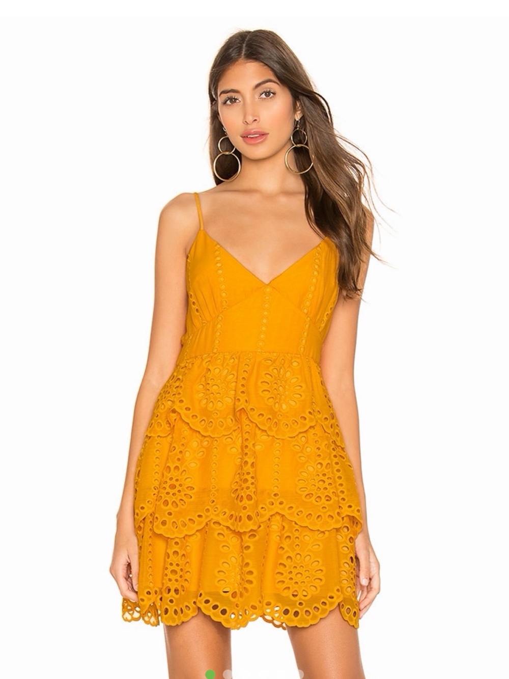 Lovers & Friends Mustard Doreen Mini Dress
